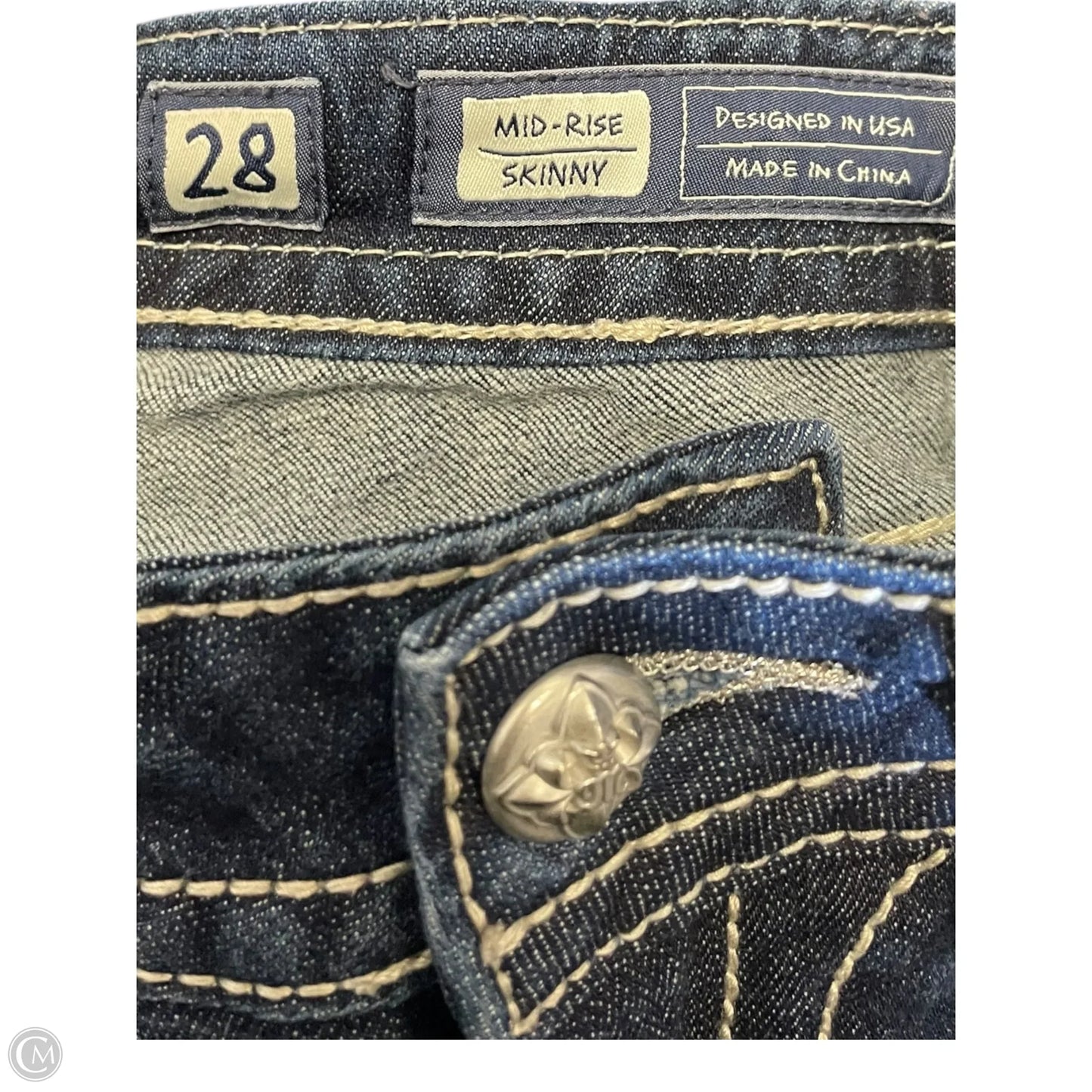 Jeans Skinny By Miss Me In Blue, Size: 6