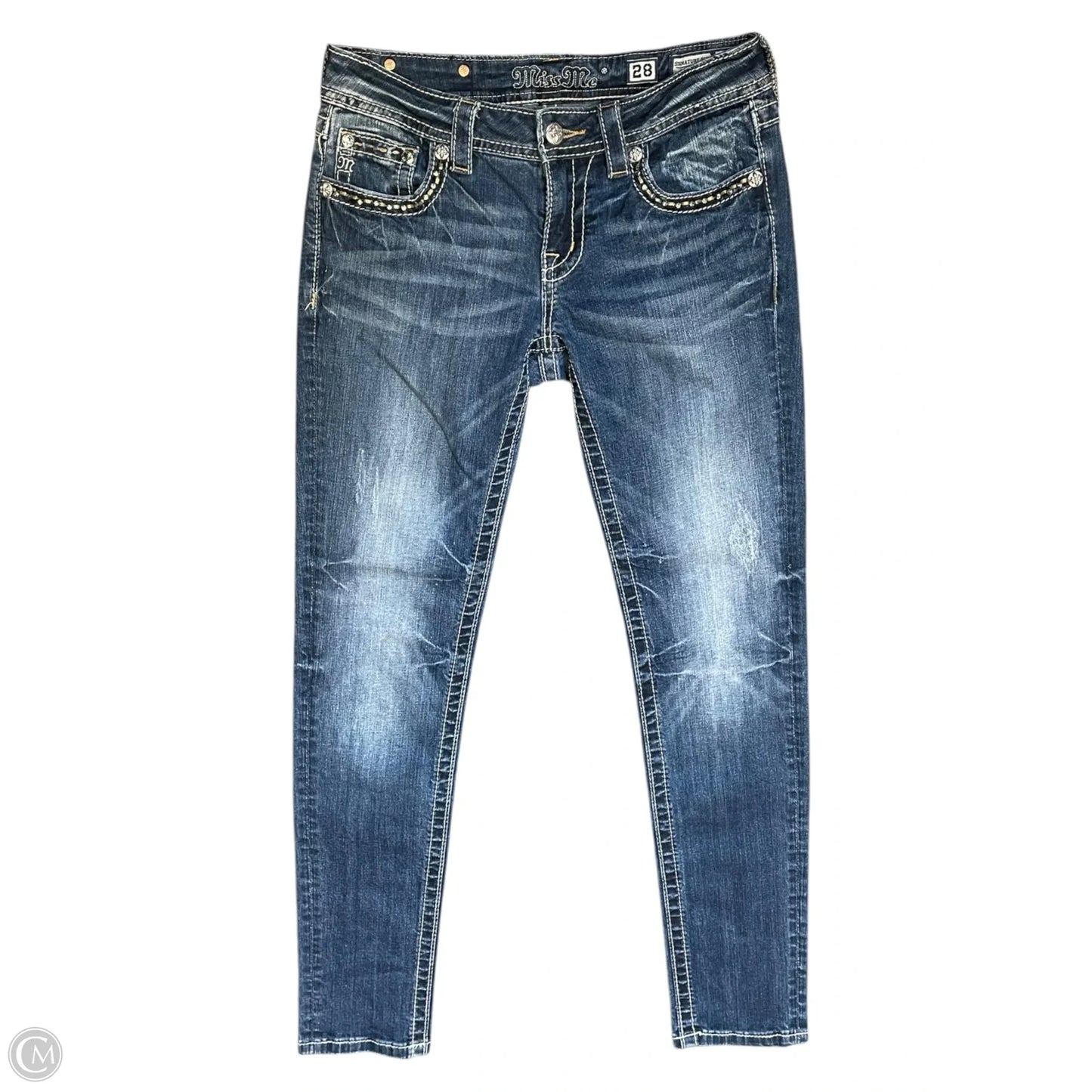 Jeans Skinny By Miss Me In Blue, Size: 6