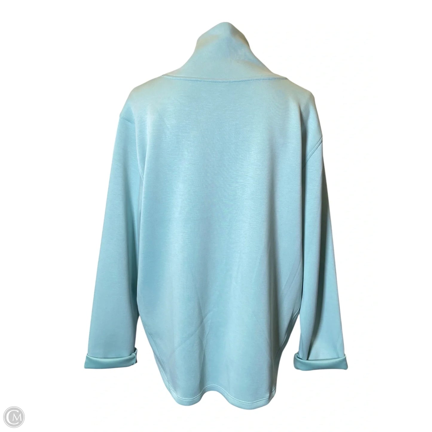 Sweater By Stylus In Aqua, Size: L