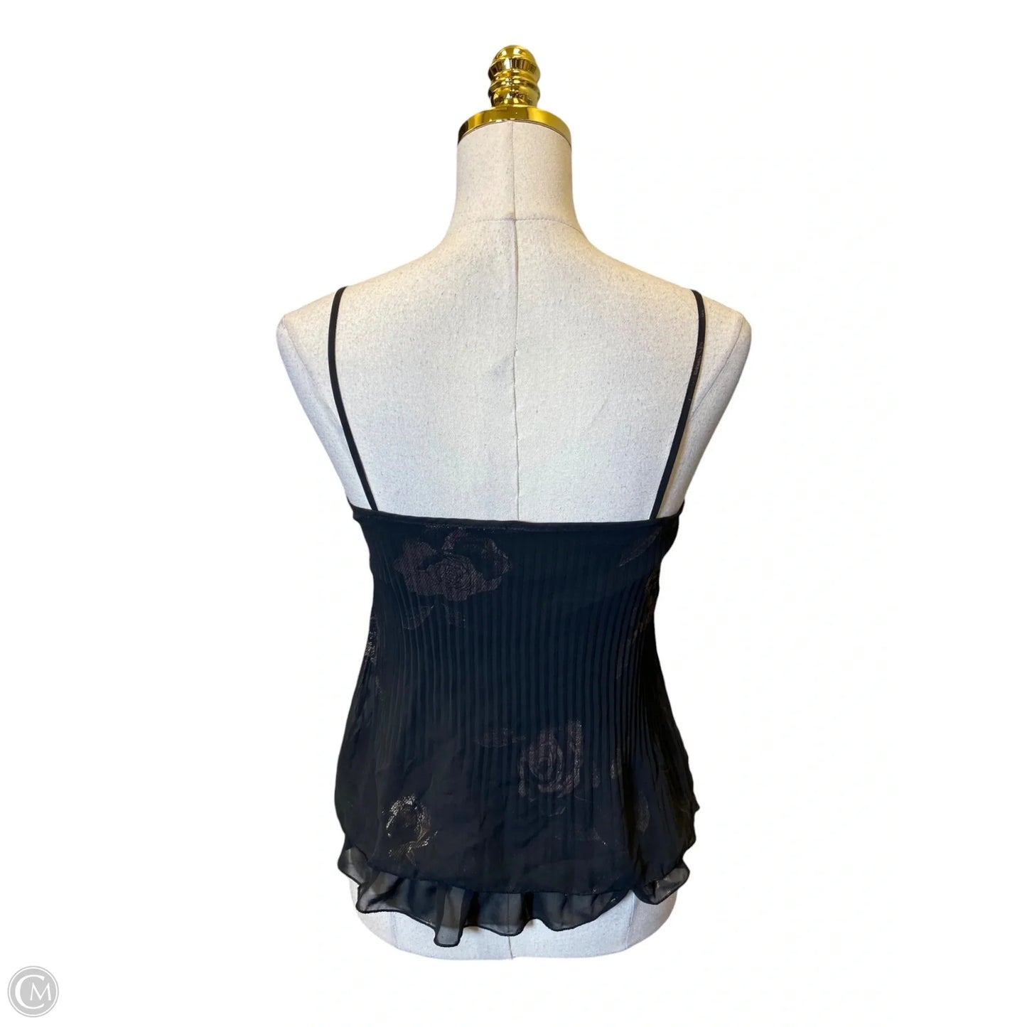 Top Sleeveless By Have In Black & Gold, Size: S