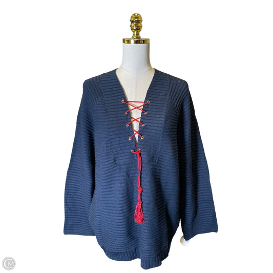 Sweater By Nic + Zoe In Navy, Size: Xl