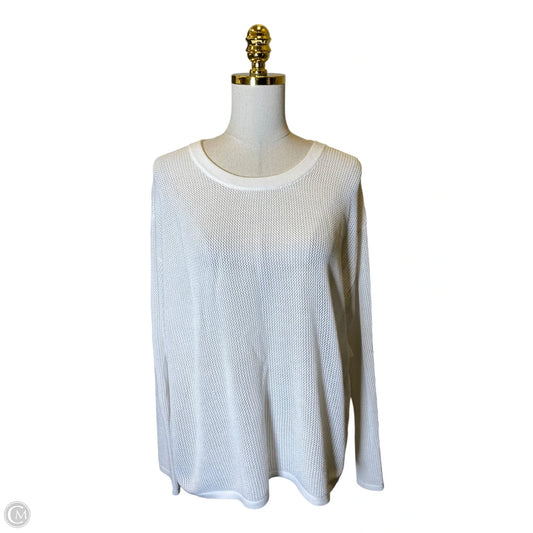 Sweater Designer By Michael Kors In White, Size: Xl