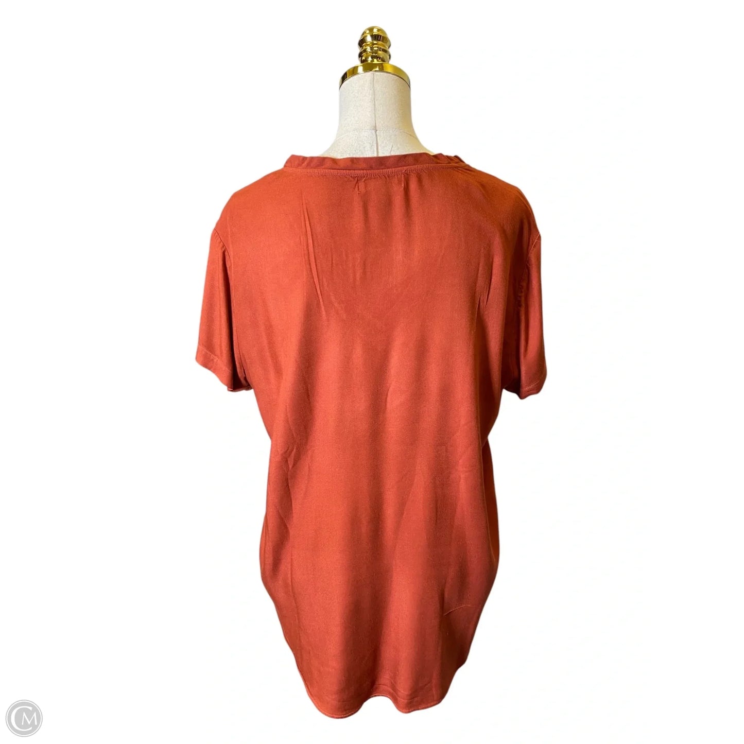 Top Short Sleeve Basic By Cloth & Stone In Orange, Size: L