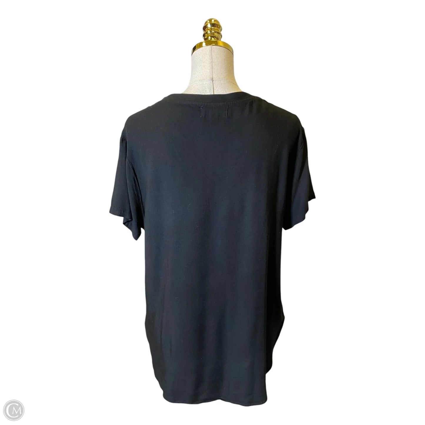 Top Short Sleeve Basic By Cloth & Stone In Black, Size: L