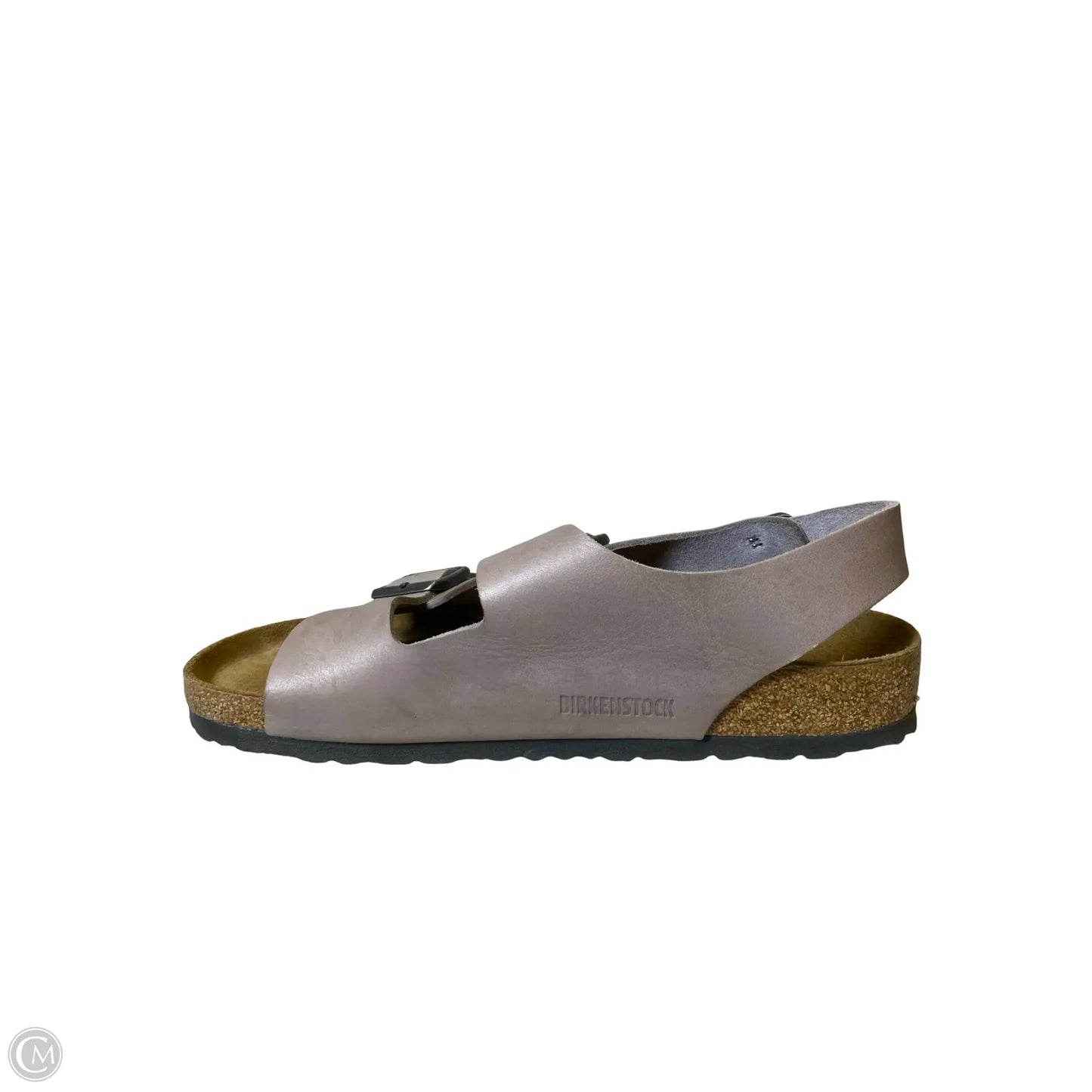 Sandals Flats By Birkenstock In Grey, Size: 10