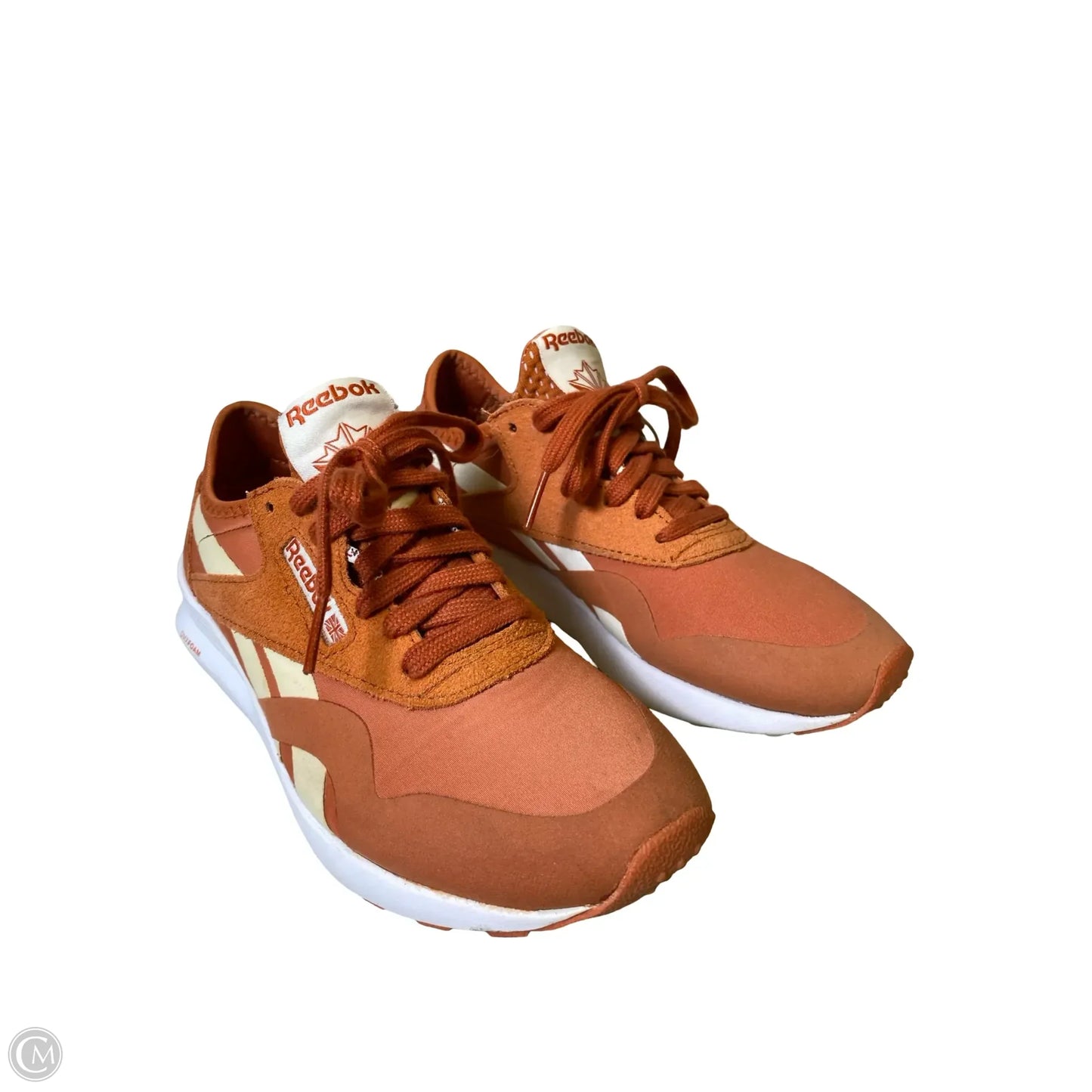 Shoes Athletic By Reebok In Cream & Orange, Size: 6