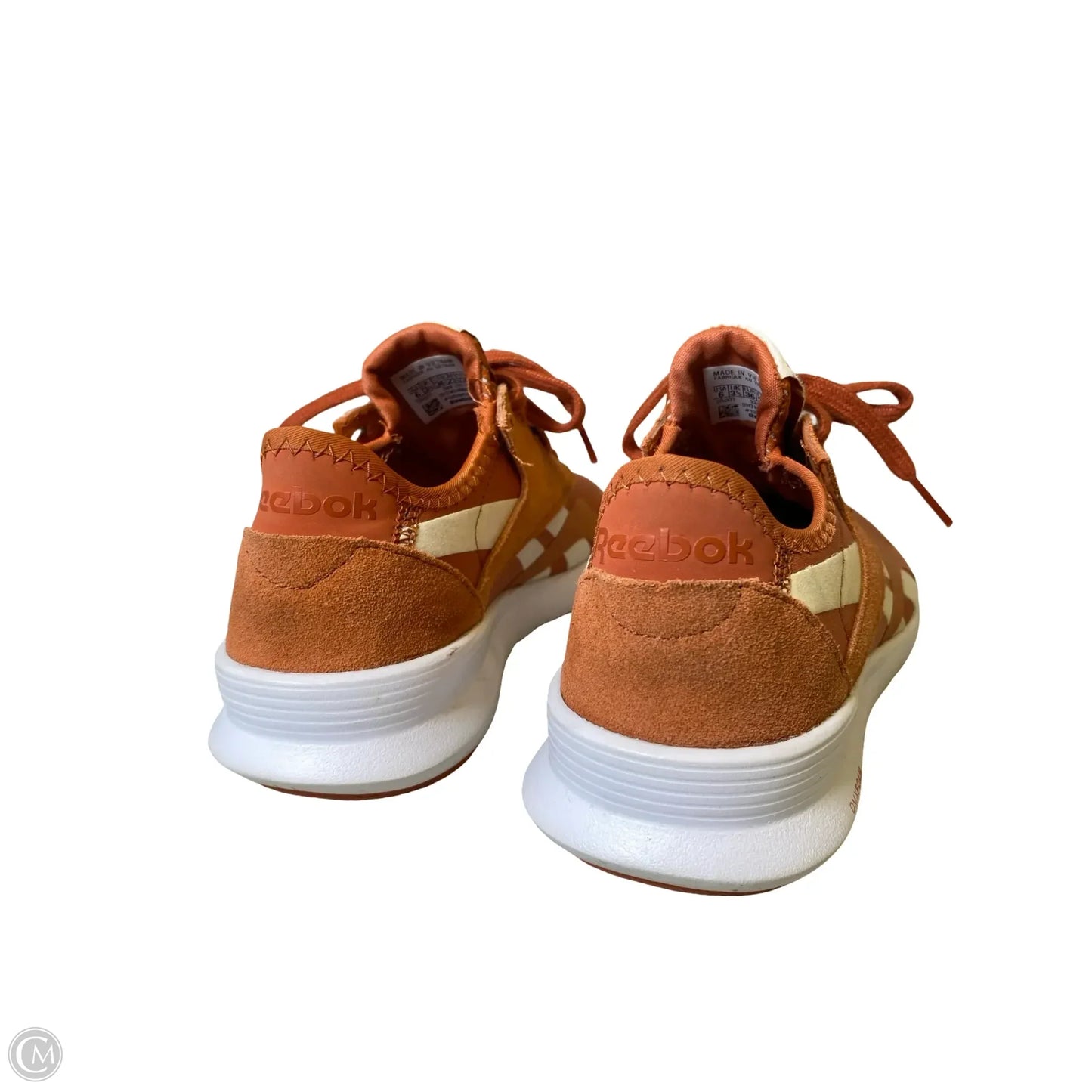 Shoes Athletic By Reebok In Cream & Orange, Size: 6