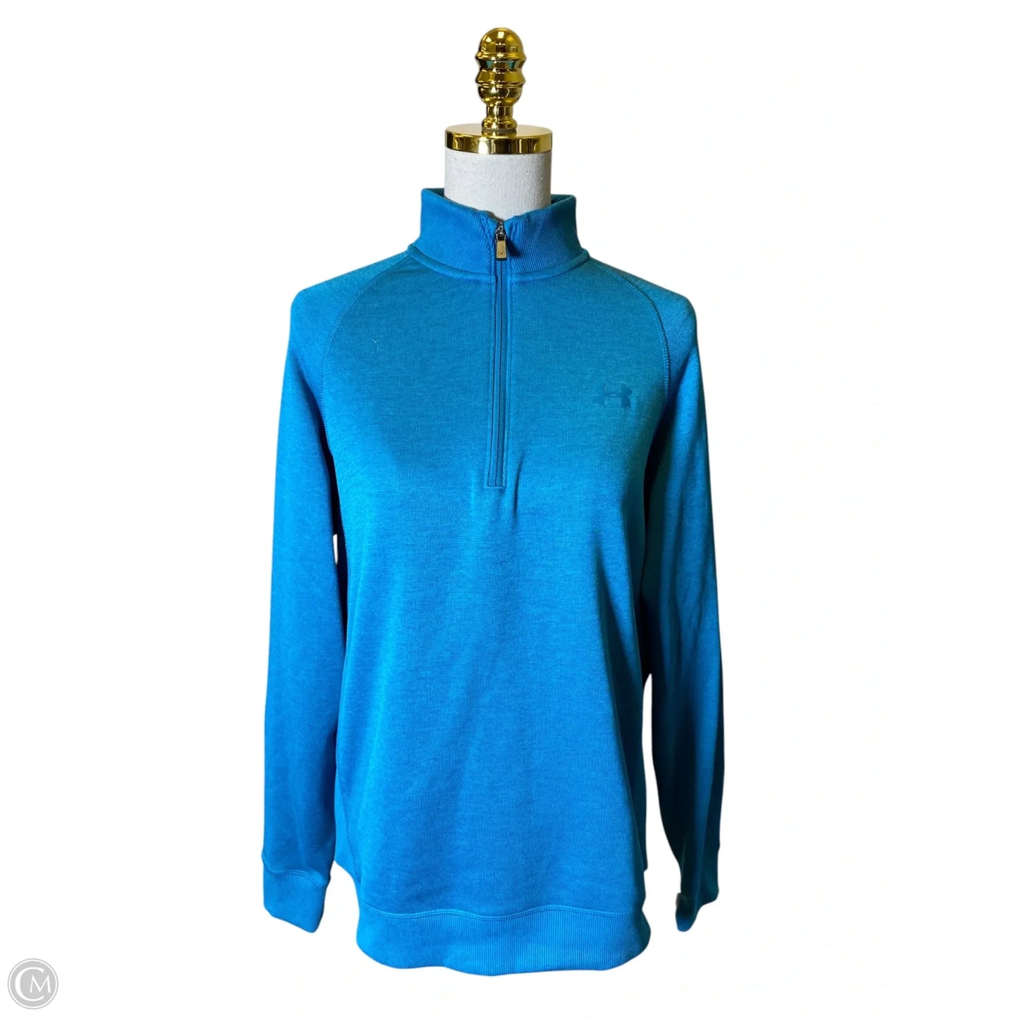 Athletic Sweatshirt Collar By Under Armour In Aqua, Size: M