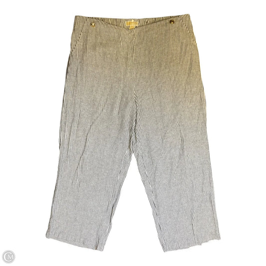Pants Linen By Michael By Michael Kors In Striped Pattern, Size: Xl