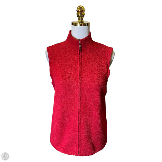 Vest Fleece By Christopher And Banks In Red, Size: M