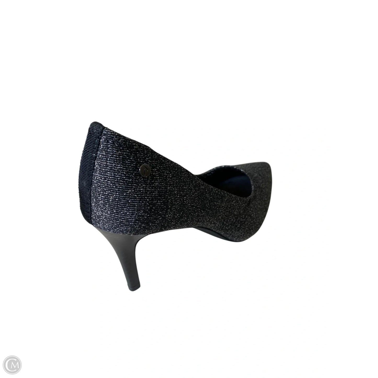 Shoes Heels Kitten By Simply Vera In Black & Silver, Size: 8