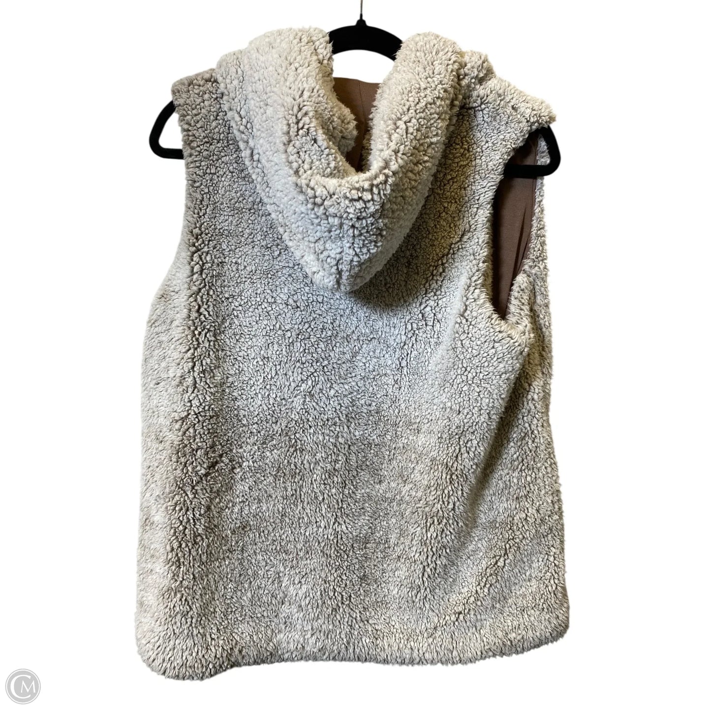 Vest Faux Fur & Sherpa By Altard State In Brown & White, Size: S