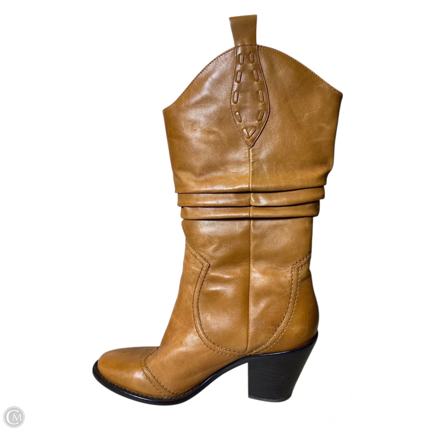 Boots Mid-calf Heels By Bcbg In Brown, Size: 6.5