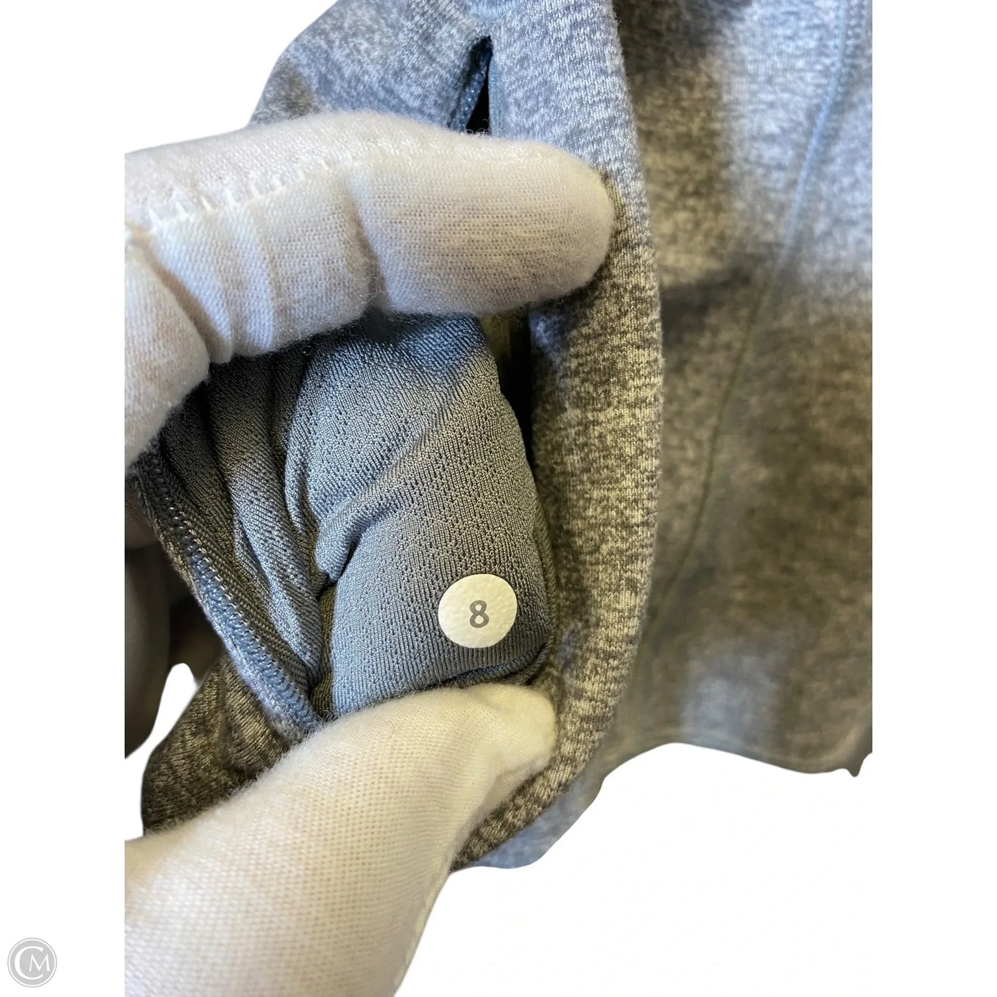 Athletic Jacket By Lululemon In Grey, Size: 8