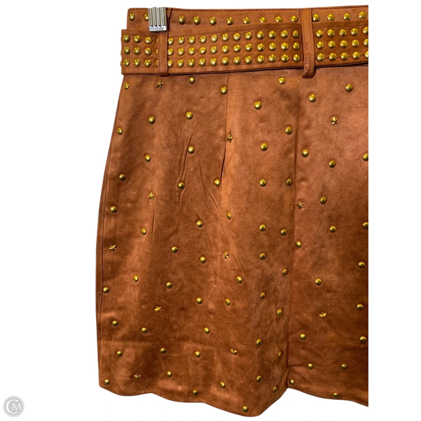 Skirt Mini & Short By Clothes Mentor In Camel, Size: S