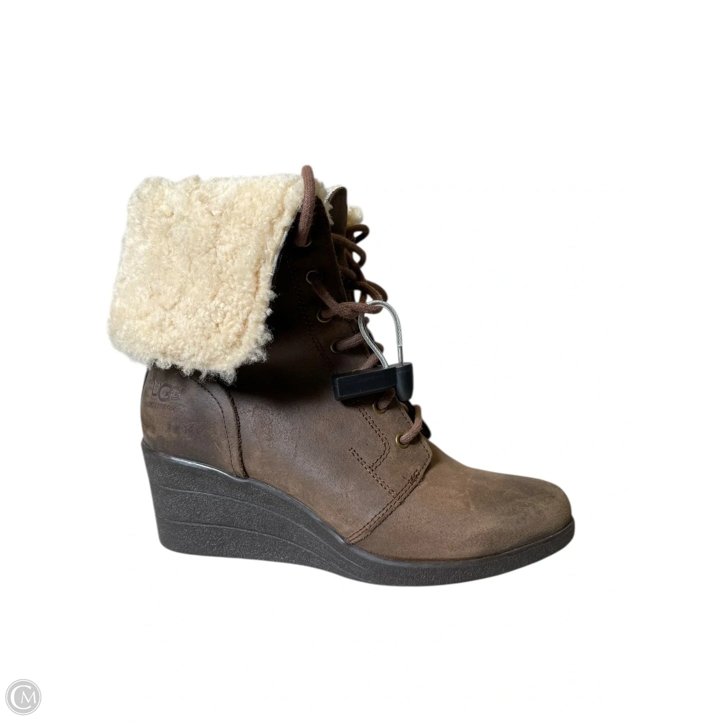 Boots Designer By Ugg In Brown, Size: 8