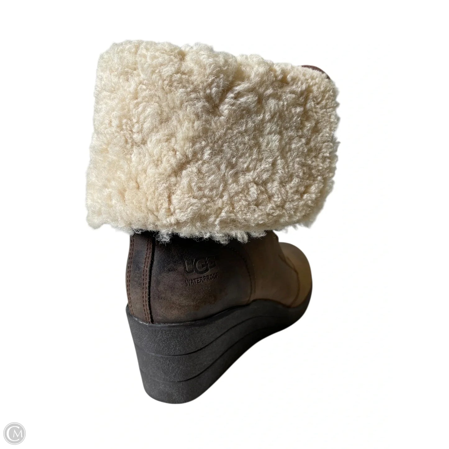 Boots Designer By Ugg In Brown, Size: 8