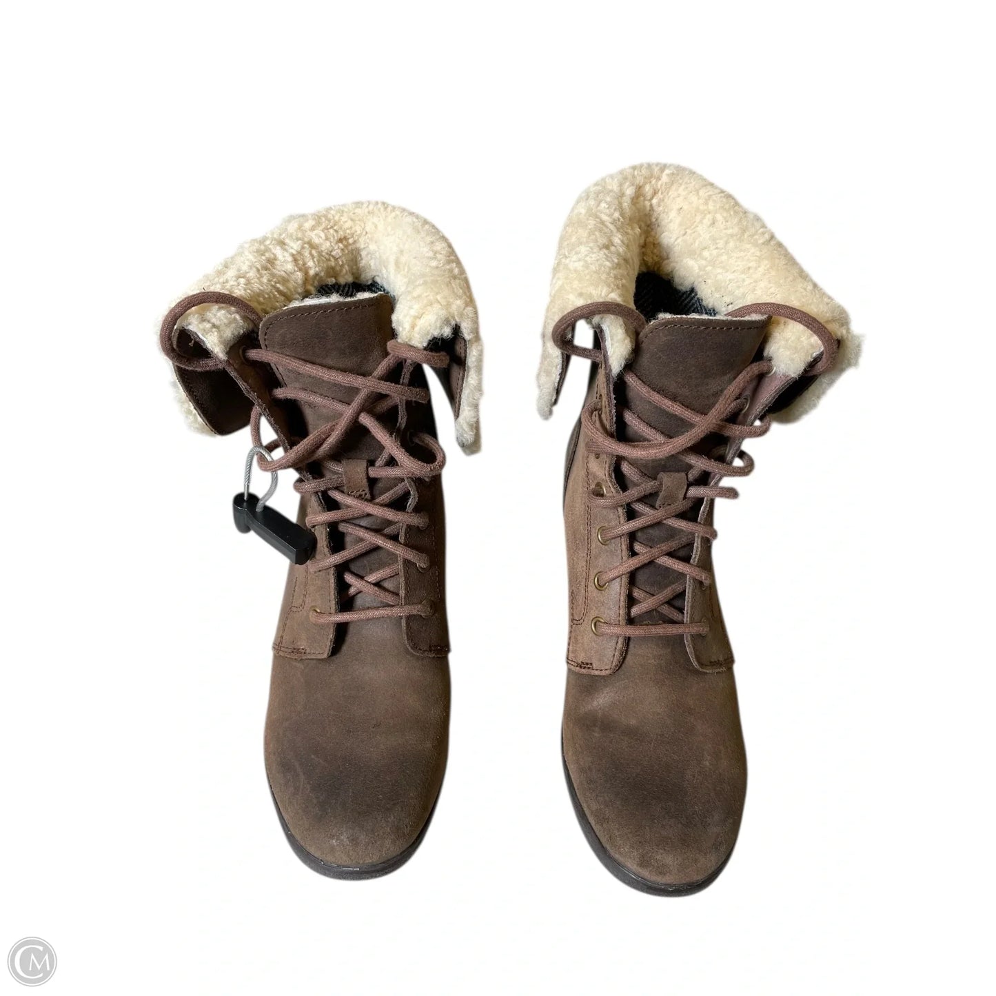 Boots Designer By Ugg In Brown, Size: 8