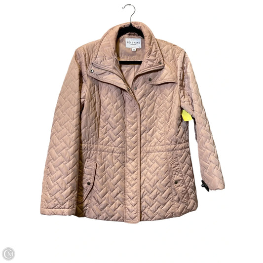 Jacket Puffer & Quilted By Cole-haan In Pink, Size: L