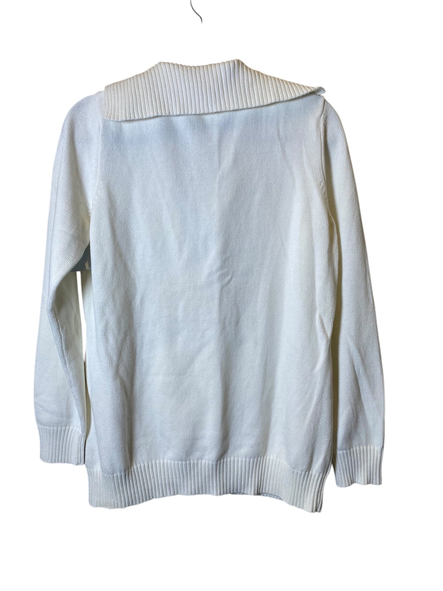 Sweater By Jones New York In White, Size: L