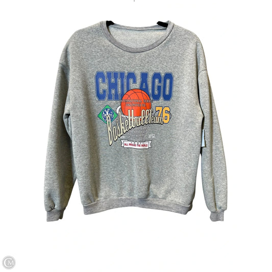 Sweatshirt Crewneck By Shein In Grey, Size: S