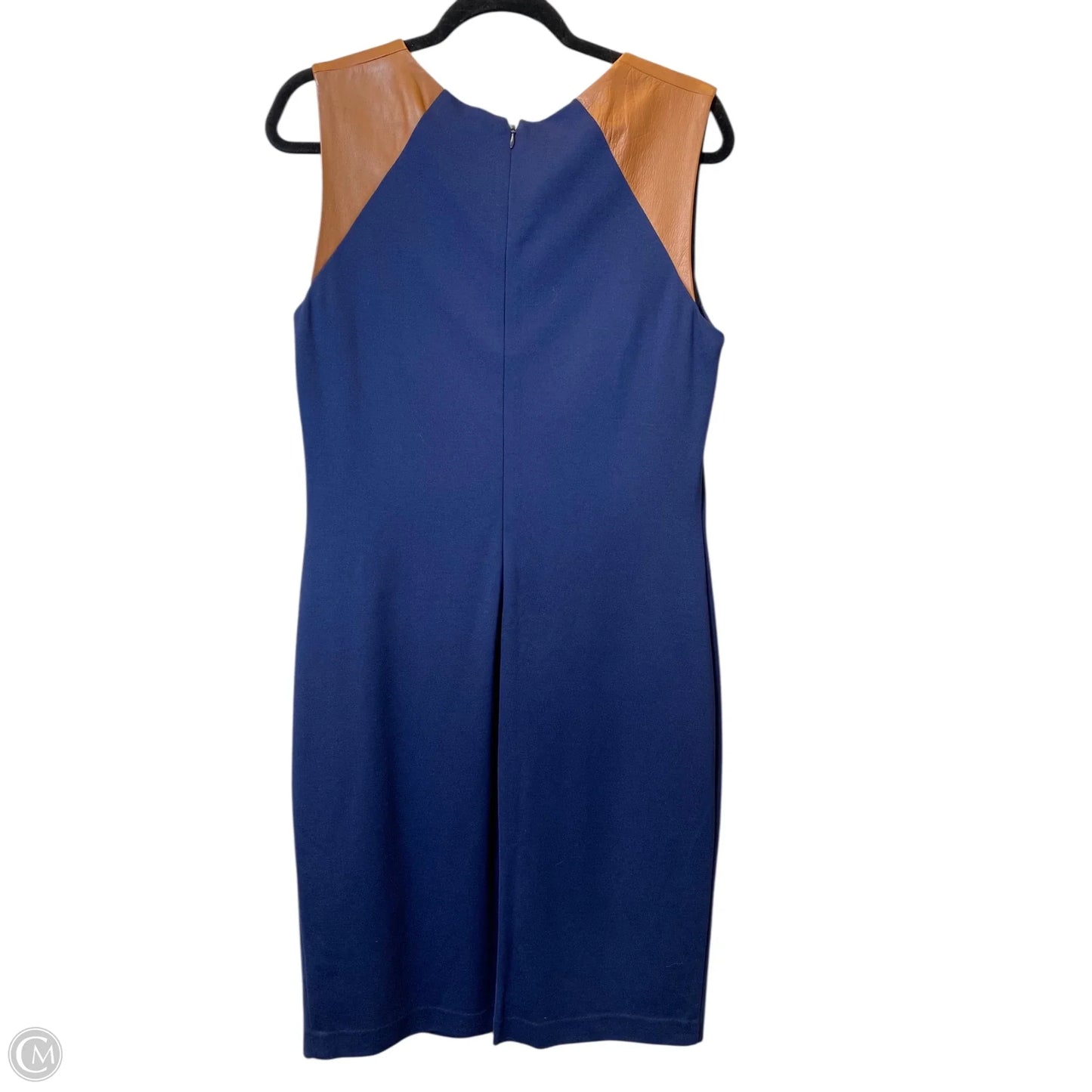 Dress Casual Midi By Lauren By Ralph Lauren In Navy, Size: 14