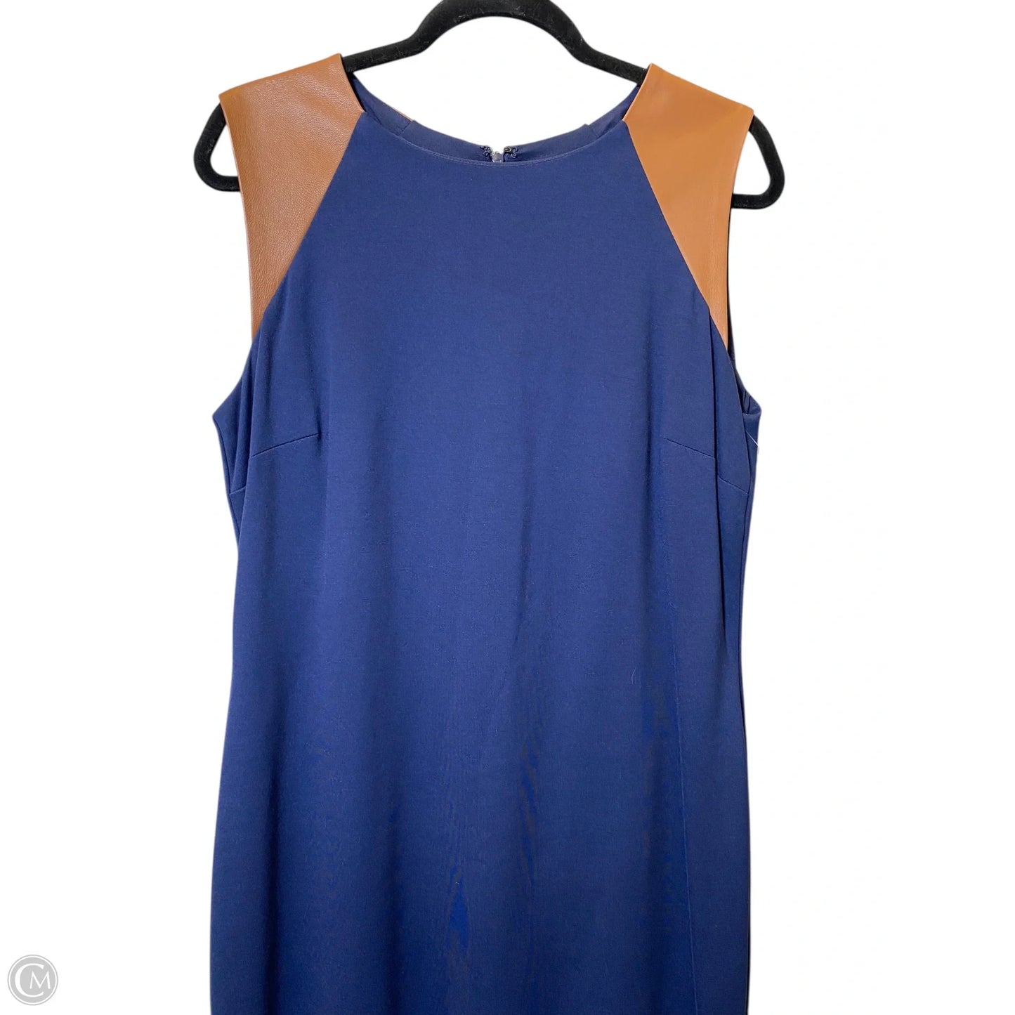 Dress Casual Midi By Lauren By Ralph Lauren In Navy, Size: 14