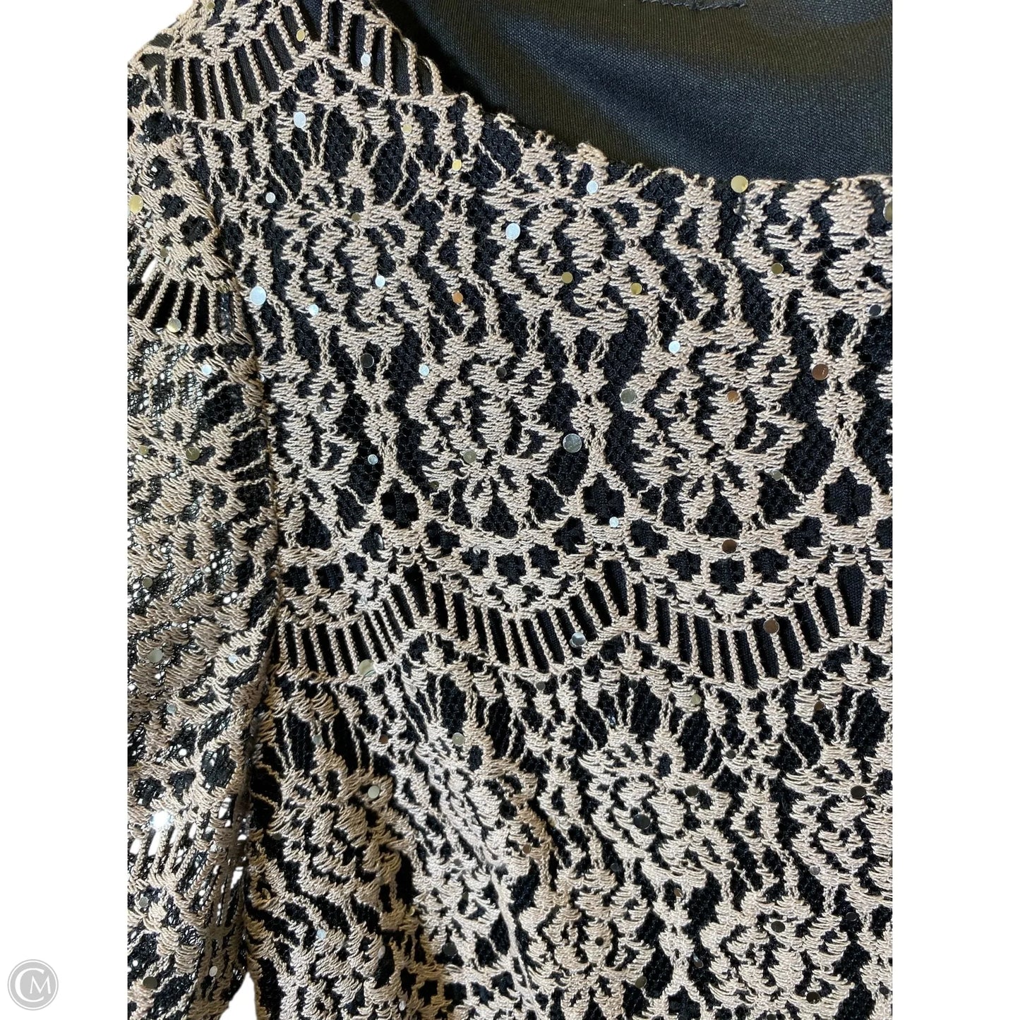Dress Casual Short By Jessica Howard In Blue & Tan, Size: L