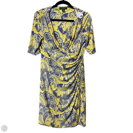 Dress Casual Midi By Lauren By Ralph Lauren In Multi-colored, Size: 12