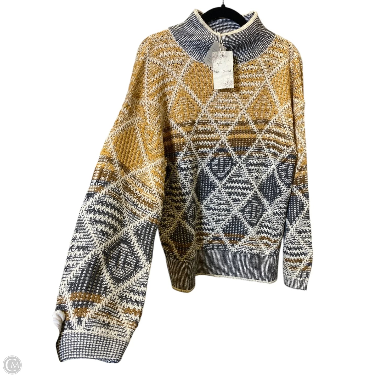 Sweater By Hem & Thread In Multi-colored, Size: L