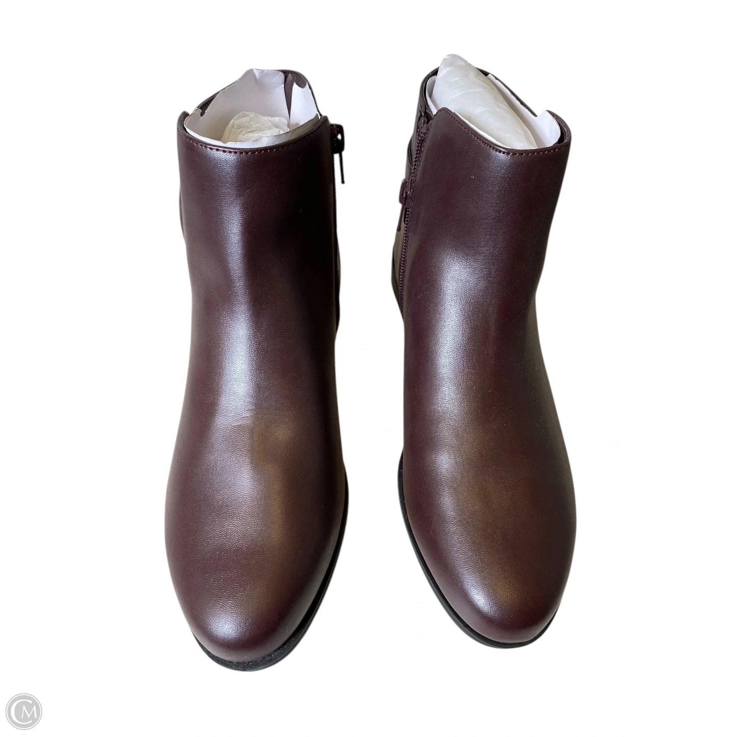 Boots Ankle Flats By Alfani In Maroon, Size: 9