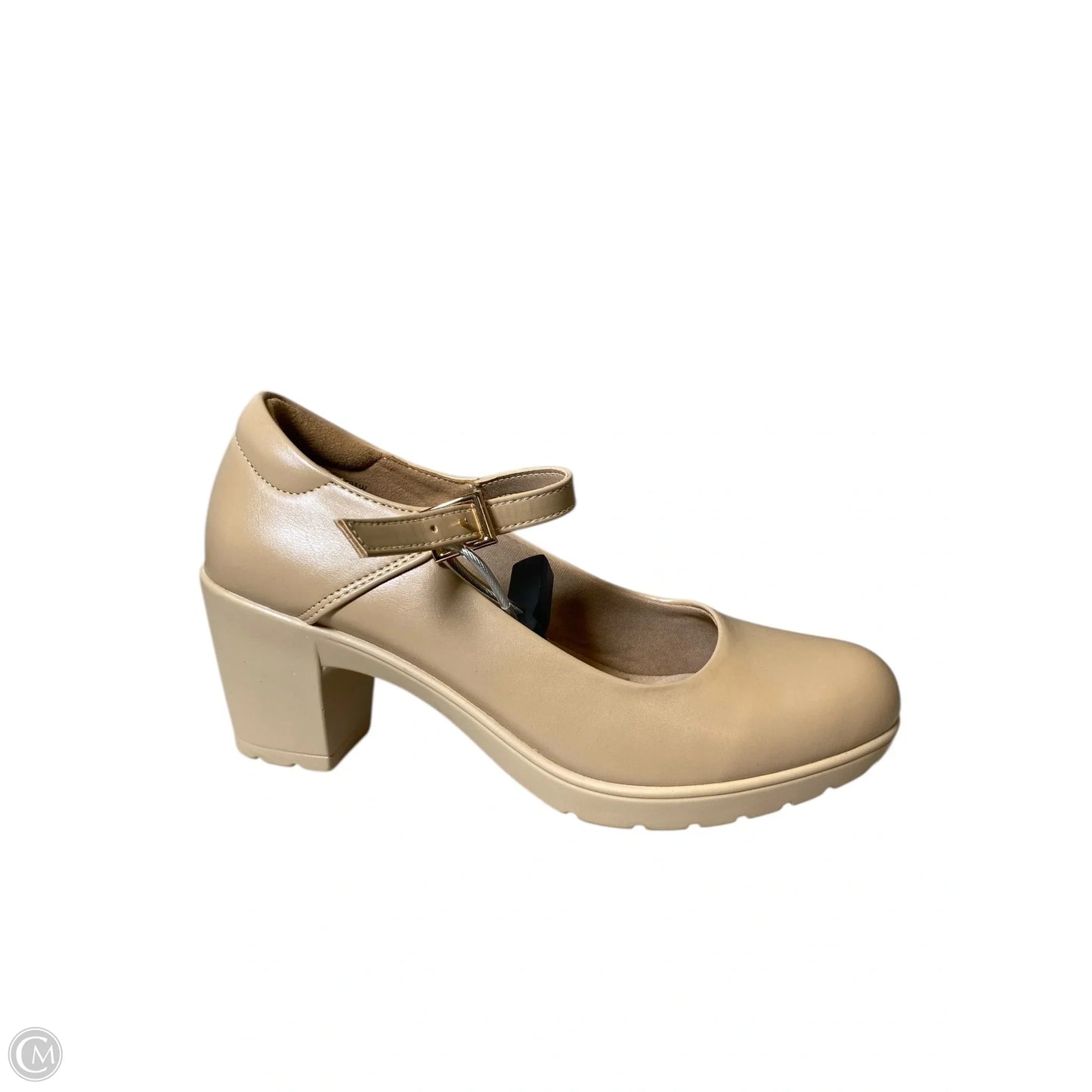 Shoes Heels Block By Dream Pairs In Beige, Size: 6.5