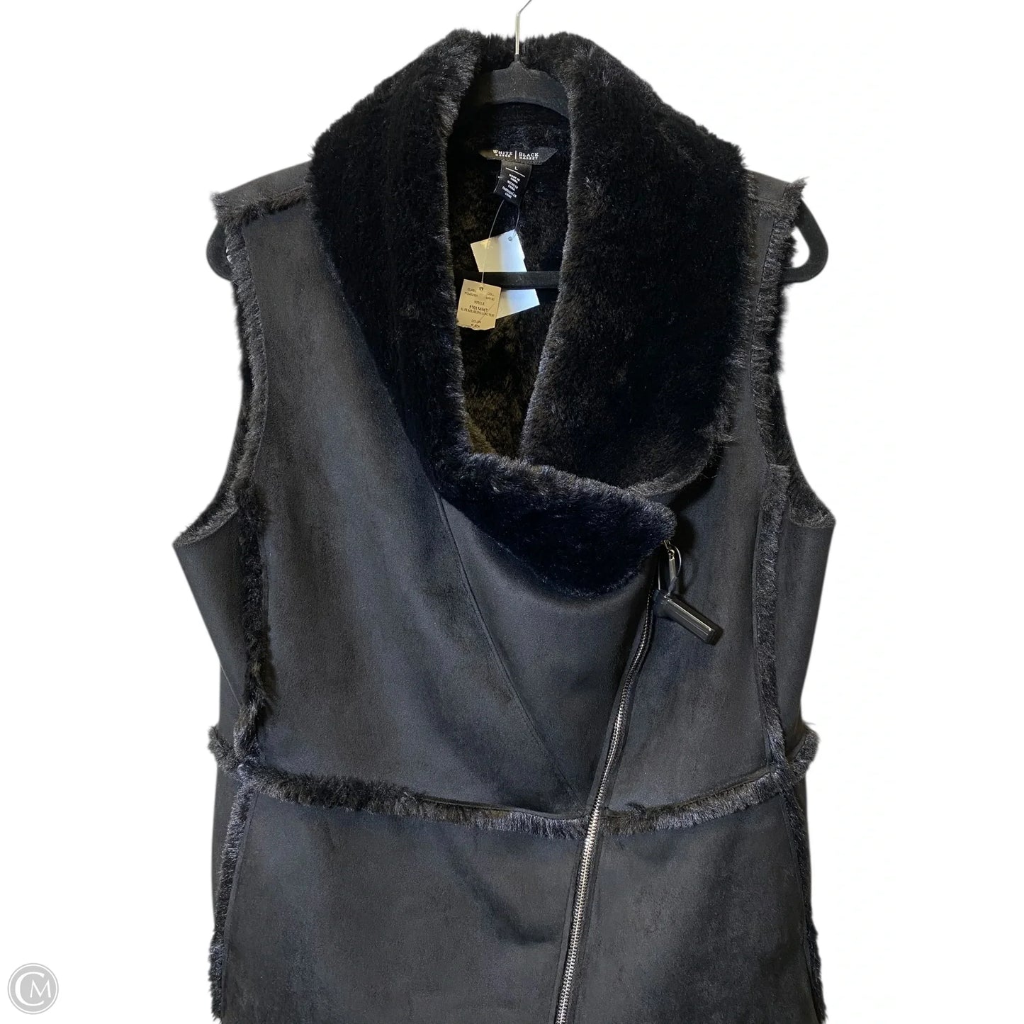 Coat Faux Fur & Sherpa By White House Black Market In Black, Size: L