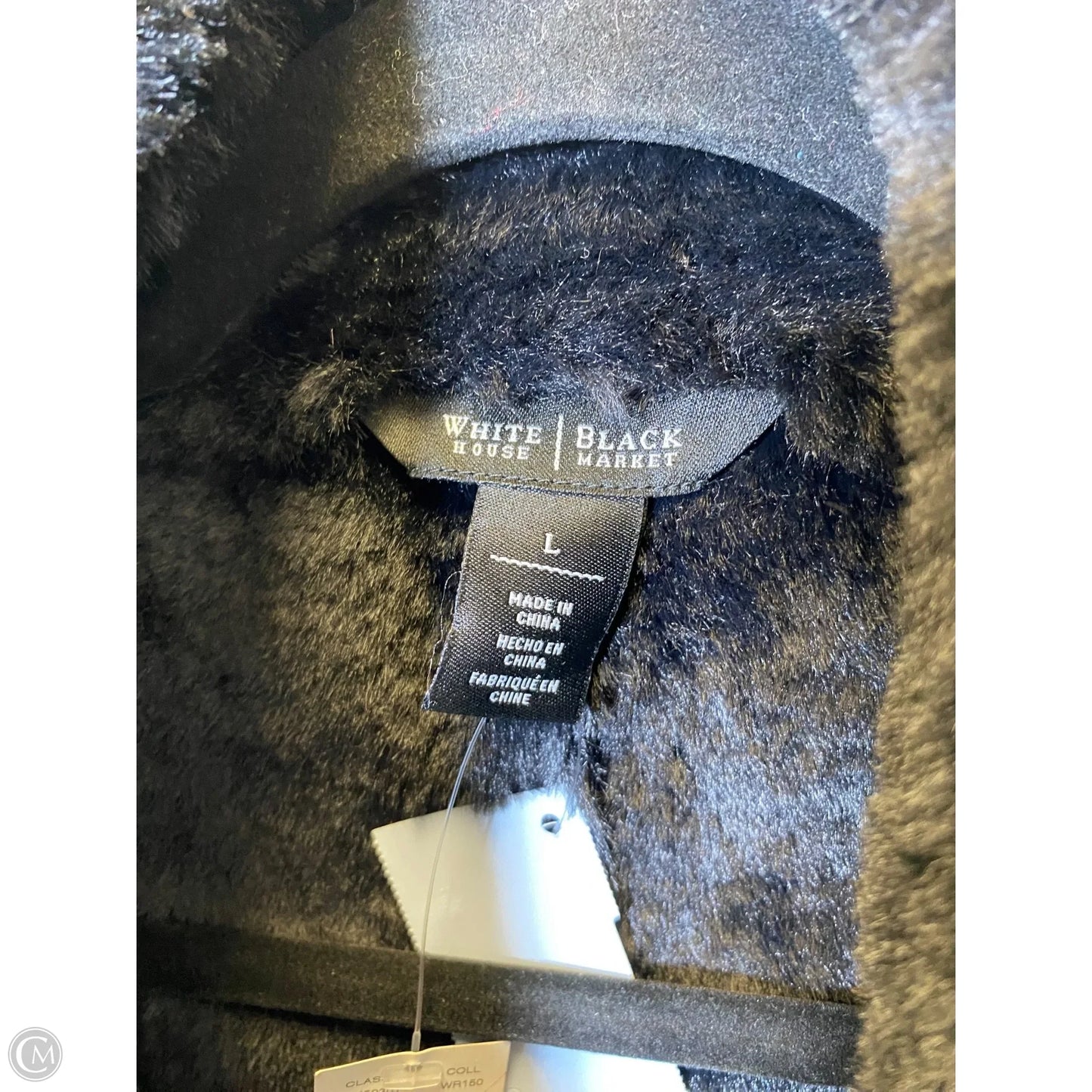 Coat Faux Fur & Sherpa By White House Black Market In Black, Size: L