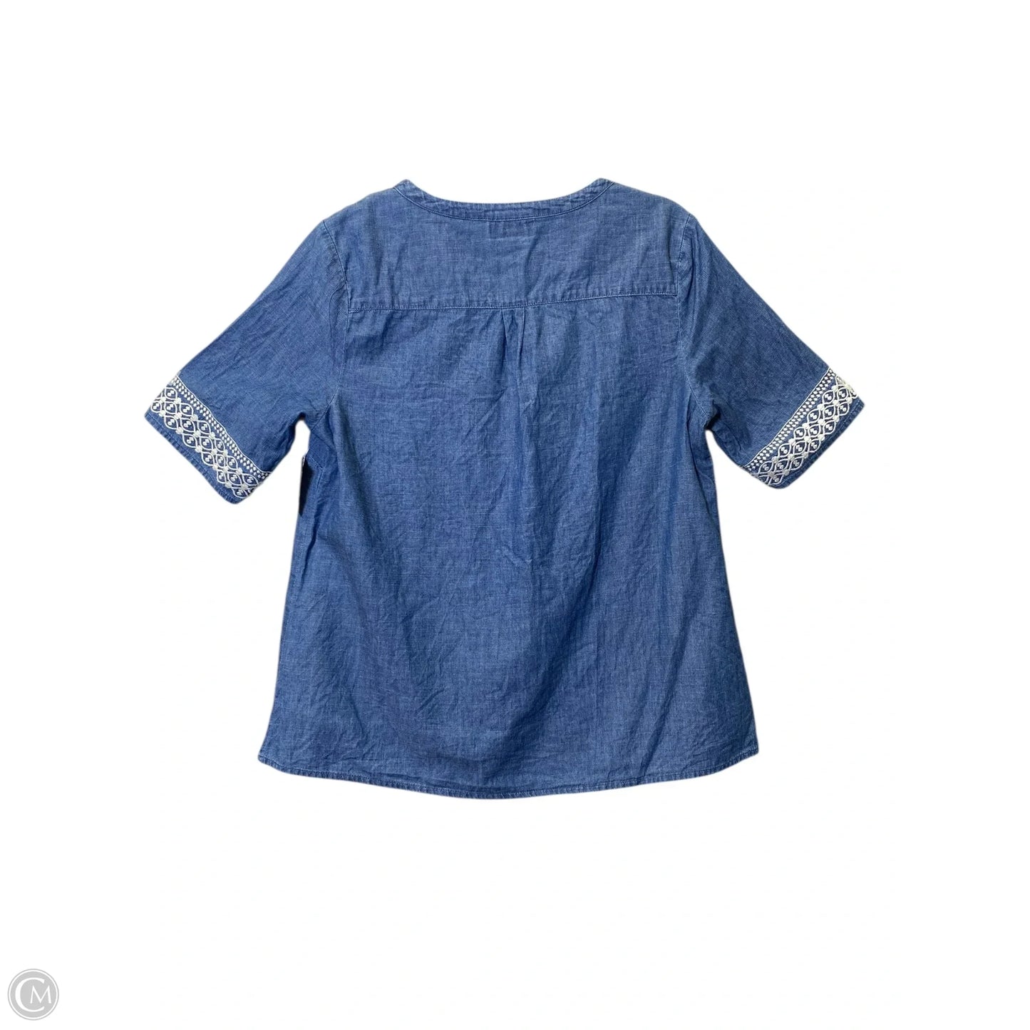 Top Short Sleeve By Vineyard Vines In Blue, Size: L