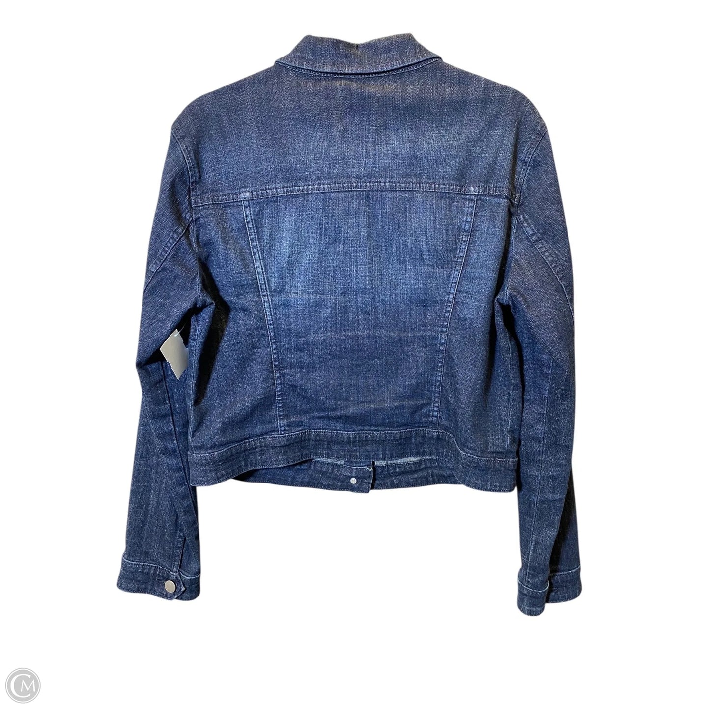 Jacket Denim By Elle In Blue Denim, Size: L
