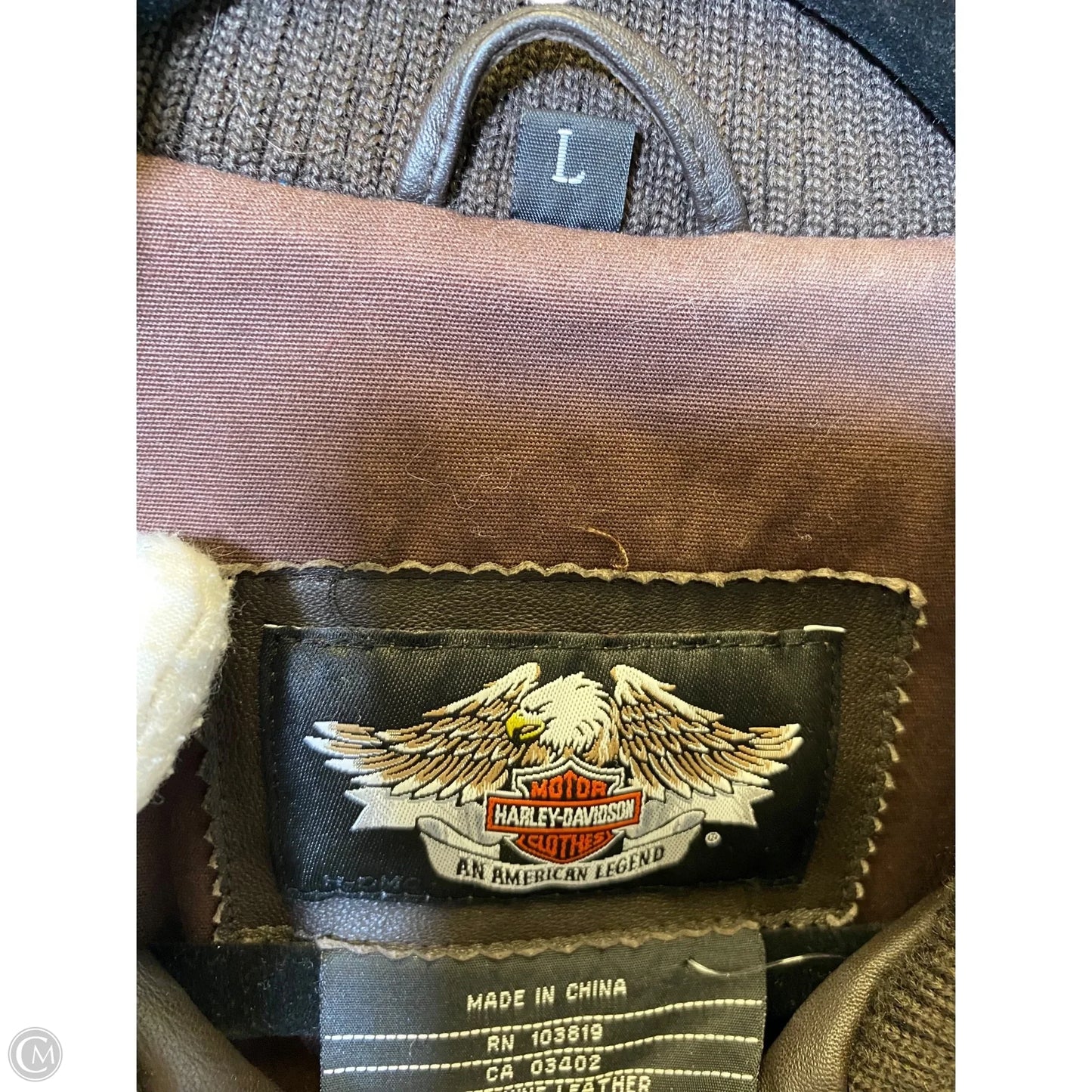 Vest Other By Harley Davidson In Brown, Size: L
