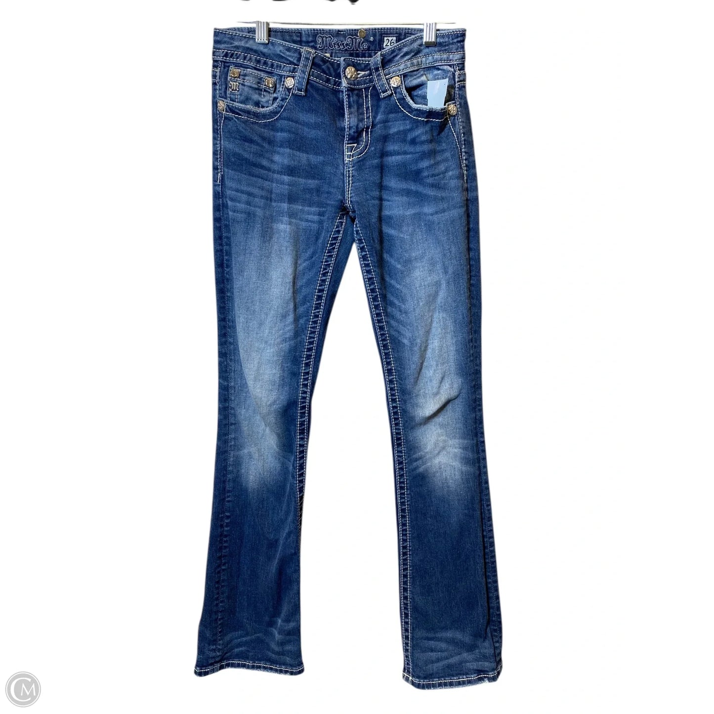 Jeans Flared By Miss Me In Blue Denim, Size: 2