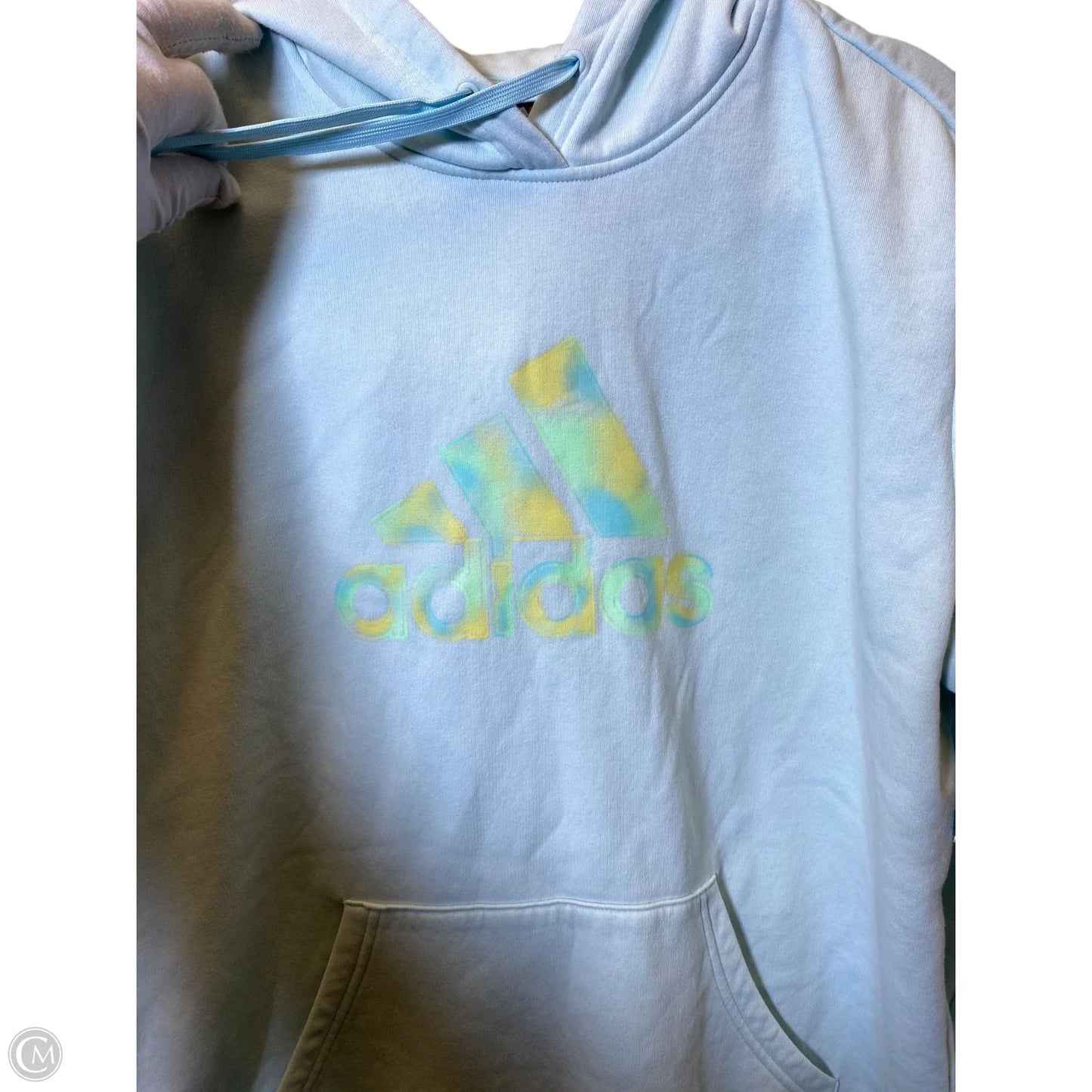 Sweatshirt Hoodie By Adidas In Blue, Size: Xl