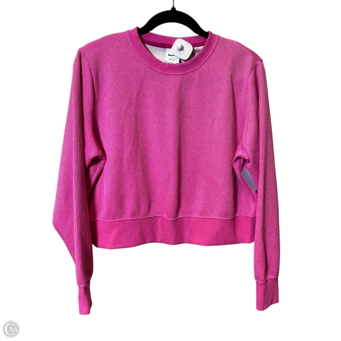 Athletic Sweatshirt Crewneck By Nike In Pink, Size: S