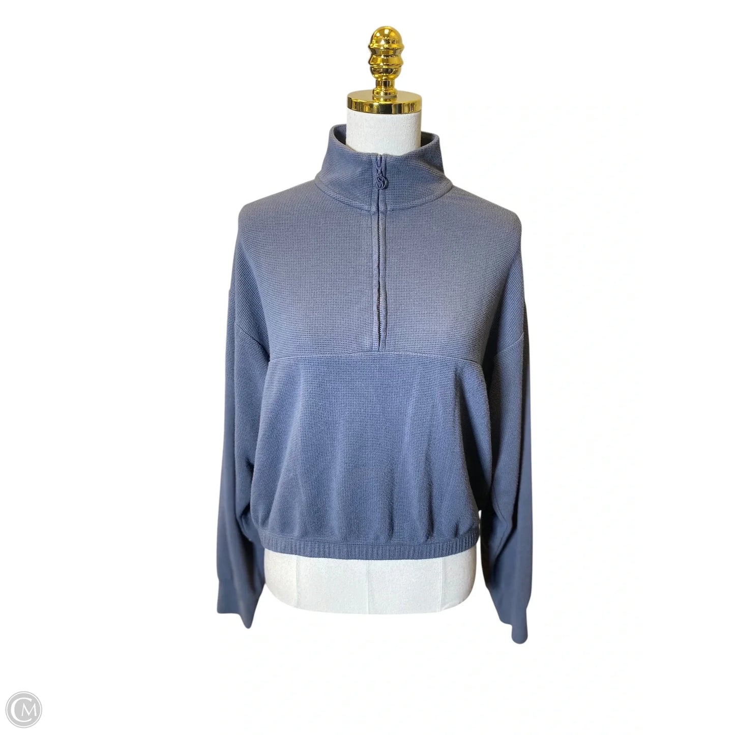 Sweatshirt Collar By Victorias Secret In Grey, Size: L
