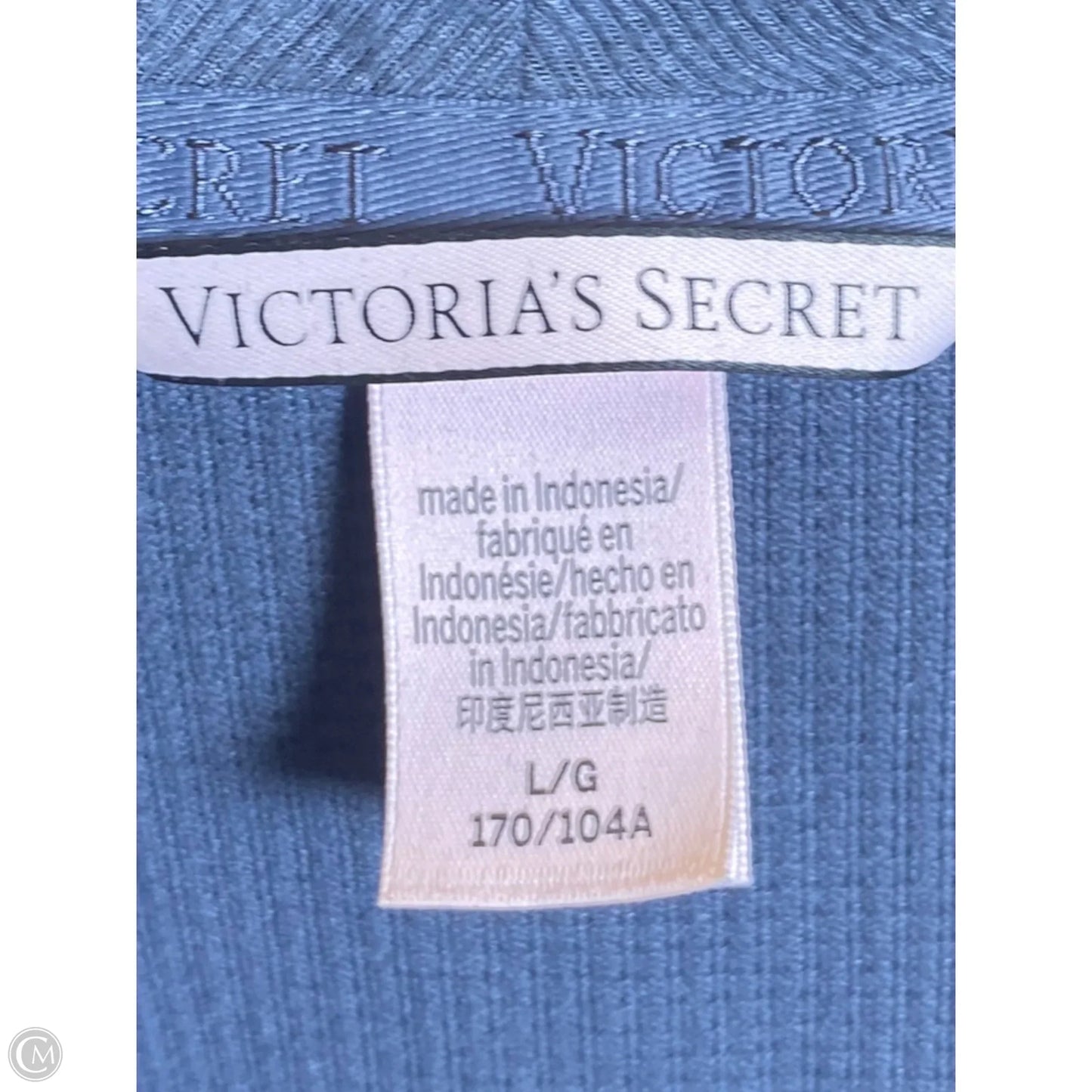 Sweatshirt Collar By Victorias Secret In Grey, Size: L