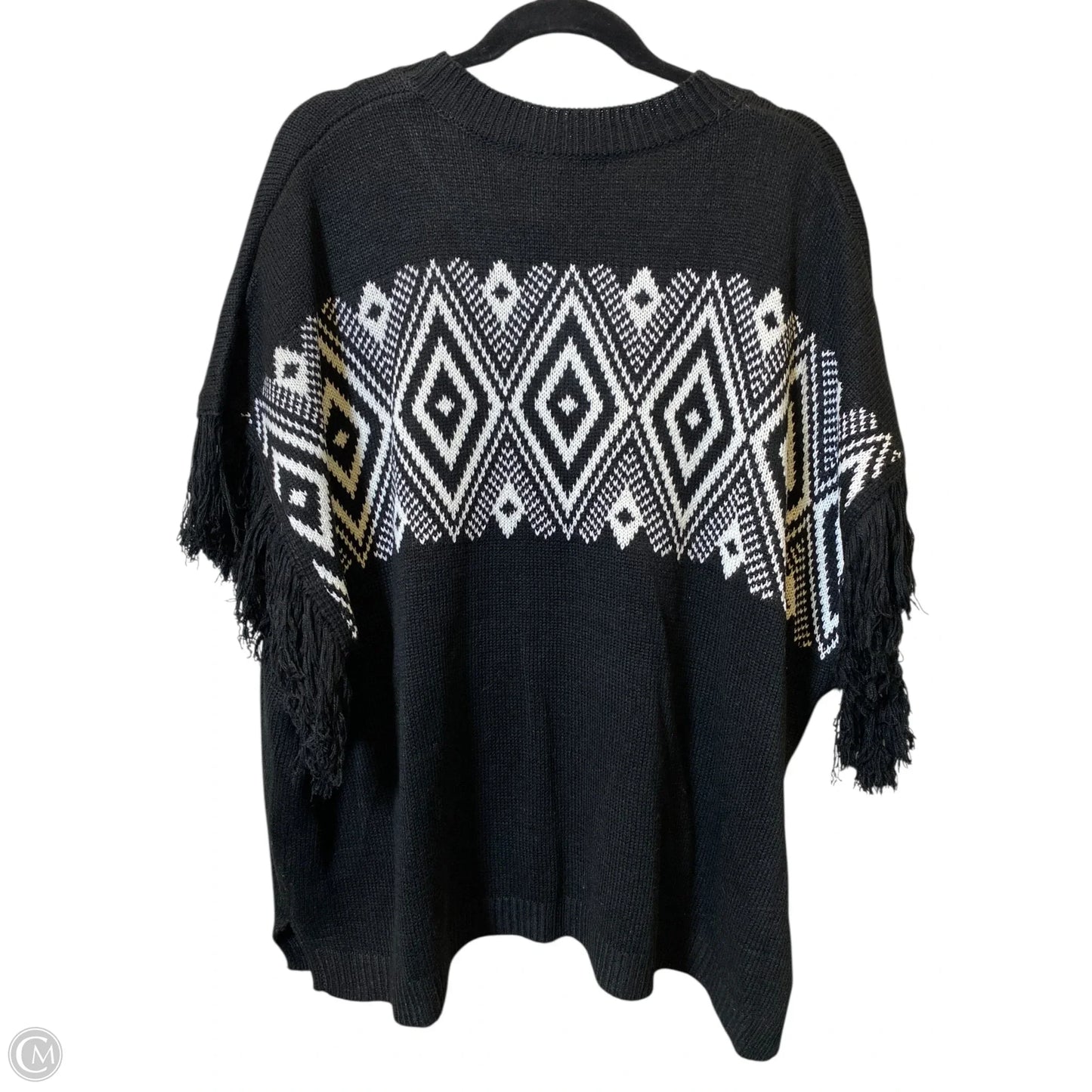 Sweater By Clothes Mentor In Black & White, Size: 1x