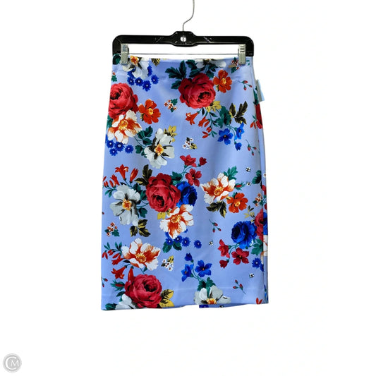 Skirt Midi By Tahari In Floral Print, Size: S