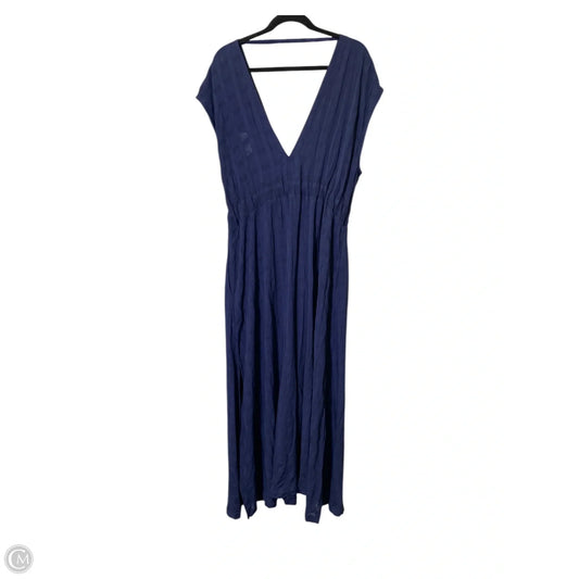Dress Casual Maxi By Polo Ralph Lauren In Blue, Size: L