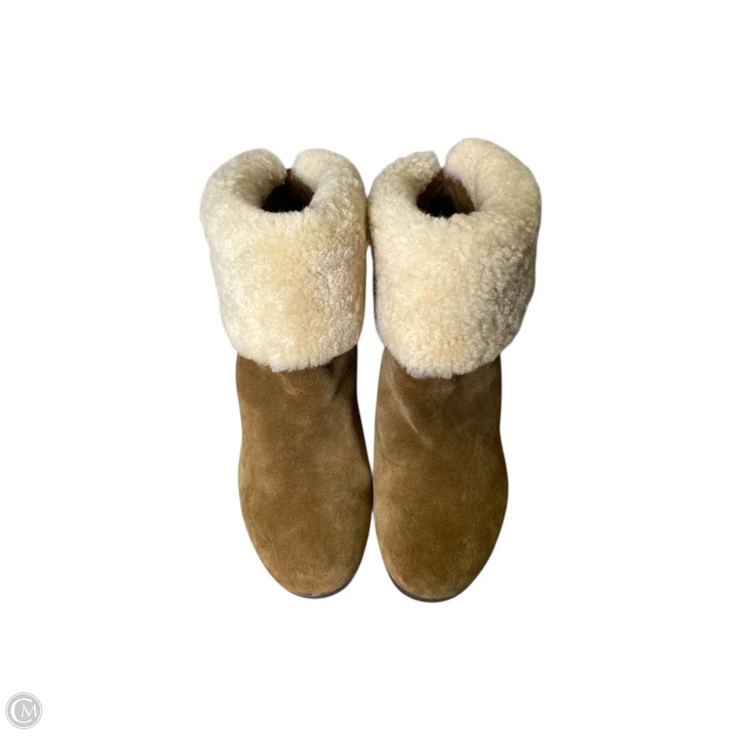 Boots Designer By Ugg In Brown, Size: 9