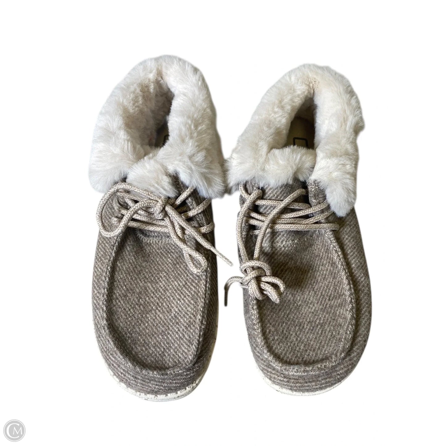 Shoes Flats By Hey Dude In Tan, Size: 7