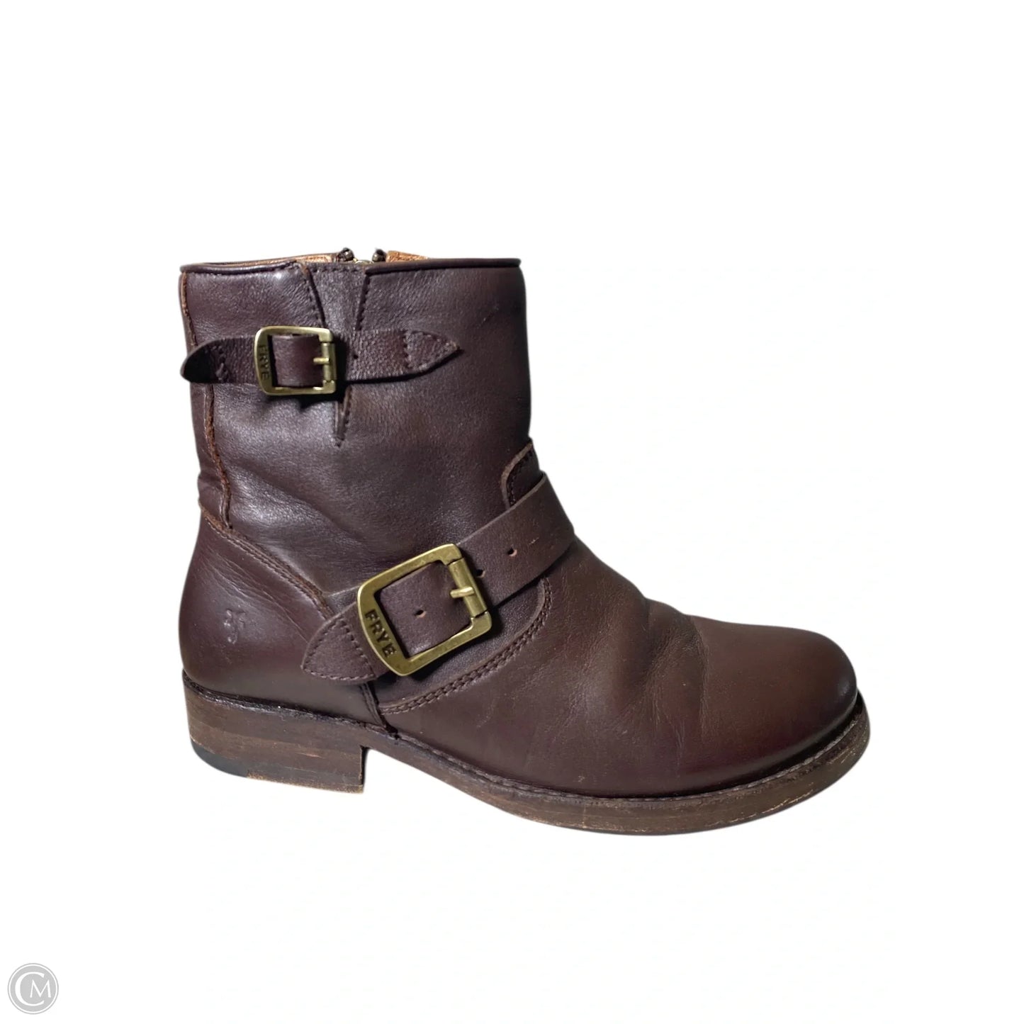 Boots Designer By Frye In Brown, Size: 6.5