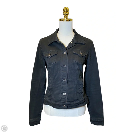 Jacket Denim By Guess In Black, Size: Xl
