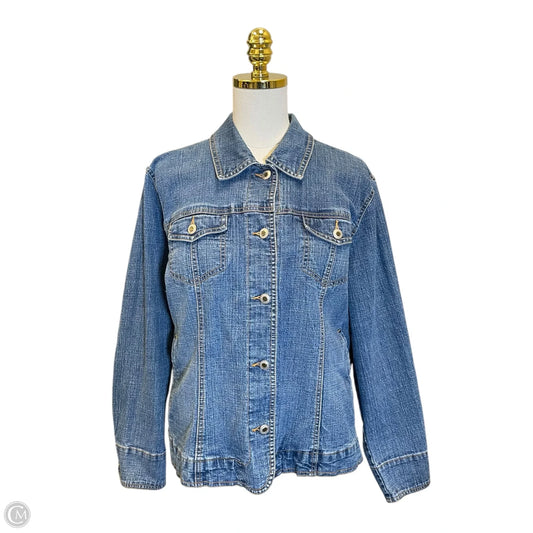 Jacket Denim By Coldwater Creek In Blue Denim, Size: 1x